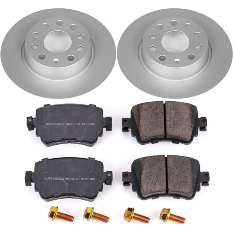 PowerStop Power Stop 15-18 Volkswagen Golf Rear Z23 Evolution Sport Coated Brake Kit - Brakes Rotors & Pads