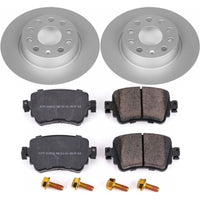 PowerStop Power Stop 15-18 Volkswagen Golf Rear Z23 Evolution Sport Coated Brake Kit - Brakes Rotors & Pads