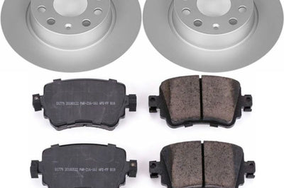 PowerStop Power Stop 15-18 Volkswagen Golf Rear Z23 Evolution Sport Coated Brake Kit - Brakes Rotors & Pads