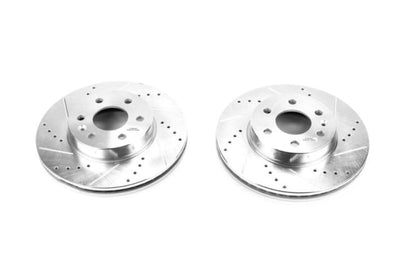 PowerStop Power Stop 15-19 Chevrolet Colorado Front Evolution Drilled & Slotted Rotors - Pair - Brakes Pads