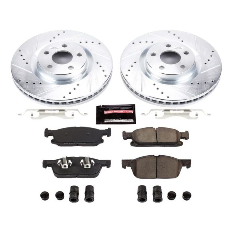 PowerStop Power Stop 15-19 Ford Edge Front Z23 Evolution Sport Brake Kit - Brakes Rotors & Pads