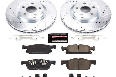 PowerStop Power Stop 15-19 Ford Edge Front Z23 Evolution Sport Brake Kit - Brakes Rotors & Pads