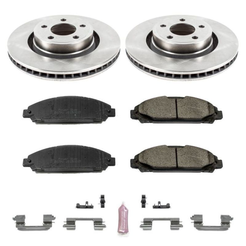 PowerStop Power Stop 15-19 Ford Mustang Front Autospecialty Brake Kit - Brakes Rotors & Pads