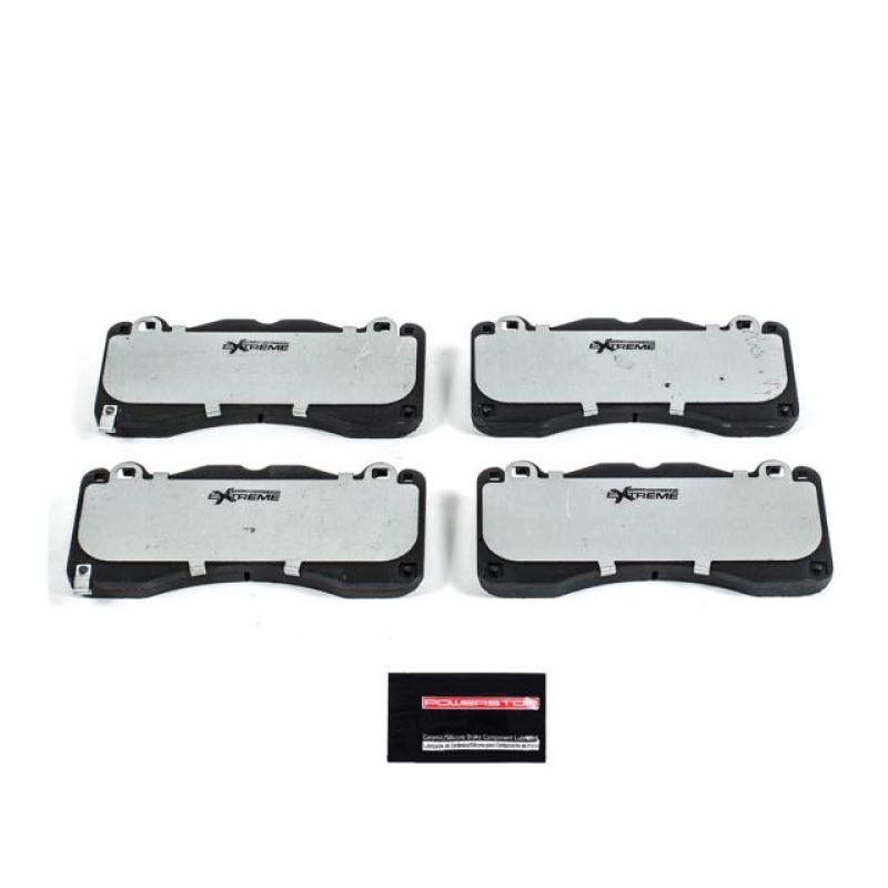 PowerStop Power Stop 15-19 Ford Mustang Front Z26 Extreme Street Brake Pads w/Hardware - Brakes Rotors &
