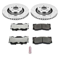 PowerStop Power Stop 15-19 Ford Mustang Front Z26 Street Warrior Brake Kit - Brakes Rotors & Pads