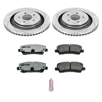 PowerStop Power Stop 15-19 Ford Mustang Rear Z26 Street Warrior Brake Kit - Brakes Rotors & Pads
