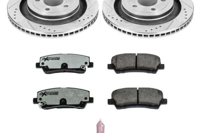 PowerStop Power Stop 15-19 Ford Mustang Rear Z26 Street Warrior Brake Kit - Brakes Rotors & Pads