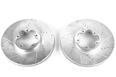 PowerStop Power Stop 15-19 Ford Transit-150 Front Evolution Drilled & Slotted Rotors - Pair - Brakes Pads