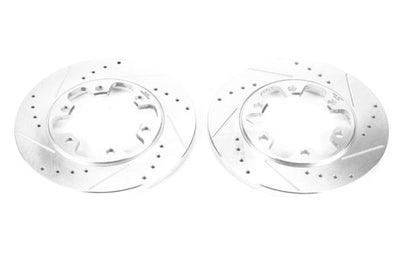 PowerStop Power Stop 15-19 Ford Transit-350 HD Rear Evolution Drilled & Slotted Rotors - Pair - Brakes Pads