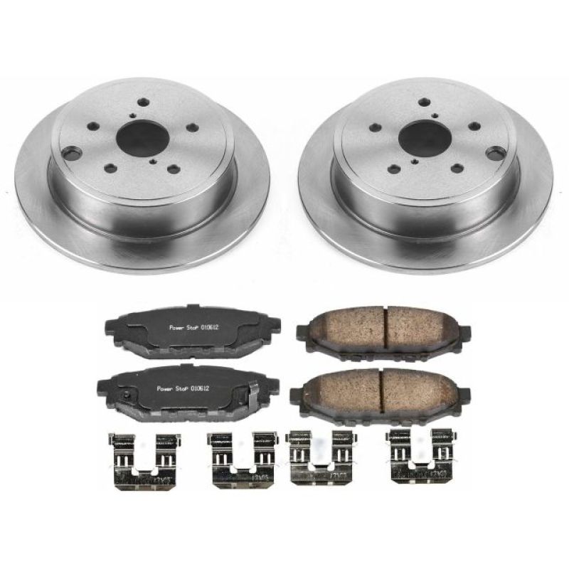 PowerStop Power Stop 15-19 Subaru WRX Rear Autospecialty Brake Kit - Brakes Rotors & Pads