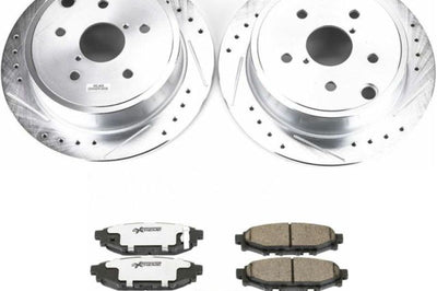 PowerStop Power Stop 15-19 Subaru WRX Rear Z26 Street Warrior Brake Kit - Brakes Rotors & Pads