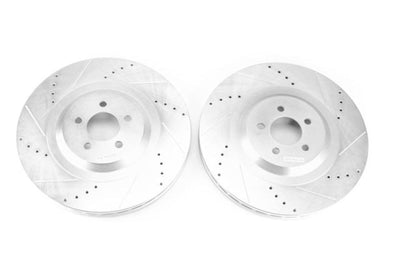 PowerStop Power Stop 15-20 Dodge Charger Front Drilled & Slotted Rotor - Pair - Brakes Rotors Pads