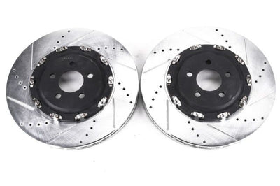 PowerStop Power Stop 15-20 Dodge Charger Front Drilled & Slotted Rotor - Pair - Brakes Rotors Pads