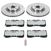 PowerStop Power Stop 15-22 Ford Mustang Front Z26 Street Brake Kit - Brakes Rotors & Pads