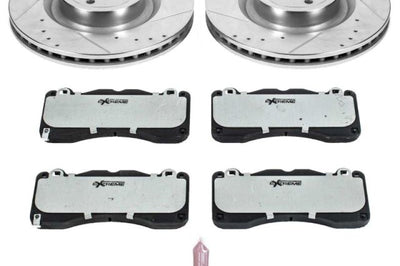 PowerStop Power Stop 15-22 Ford Mustang Front Z26 Street Brake Kit - Brakes Rotors & Pads