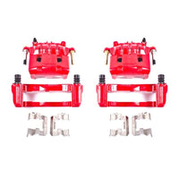 PowerStop Power Stop 16-17 Subaru Crosstrek Front Red Calipers w/Brackets - Pair - Brakes Rotors & Pads