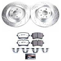 PowerStop Power Stop 16-18 Audi A7 Quattro Rear Z26 Street Warrior Brake Kit - Brakes Rotors & Pads