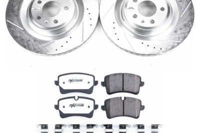 PowerStop Power Stop 16-18 Audi A7 Quattro Rear Z26 Street Warrior Brake Kit - Brakes Rotors & Pads