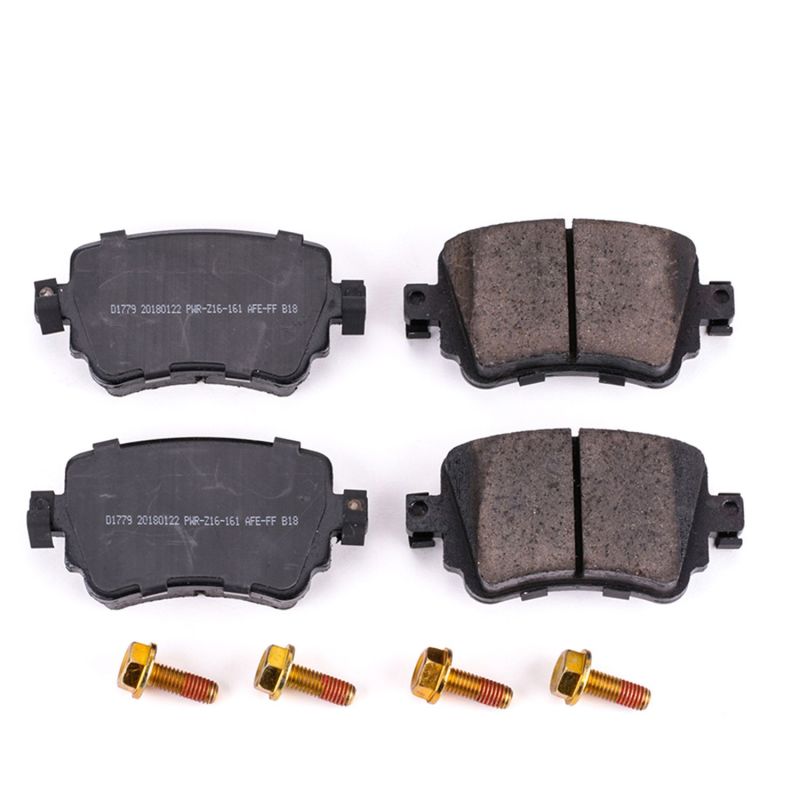PowerStop Power Stop 16-18 Audi Q3 Rear Z17 Evolution Ceramic Brake Pads w/Hardware - Brakes Rotors &