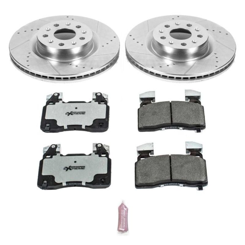 PowerStop Power Stop 16-18 Cadillac CT6 Front Z26 Street Warrior Brake Kit - Brakes Rotors & Pads