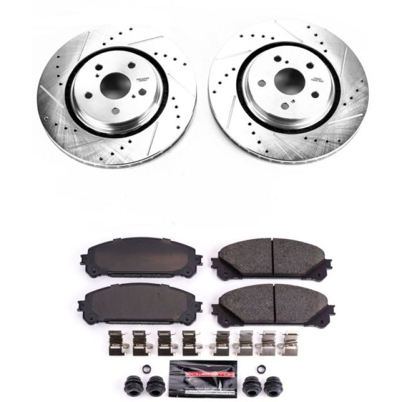 PowerStop Power Stop 16-18 Lexus RX350 Front Z23 Evolution Sport Brake Kit - Brakes Rotors & Pads