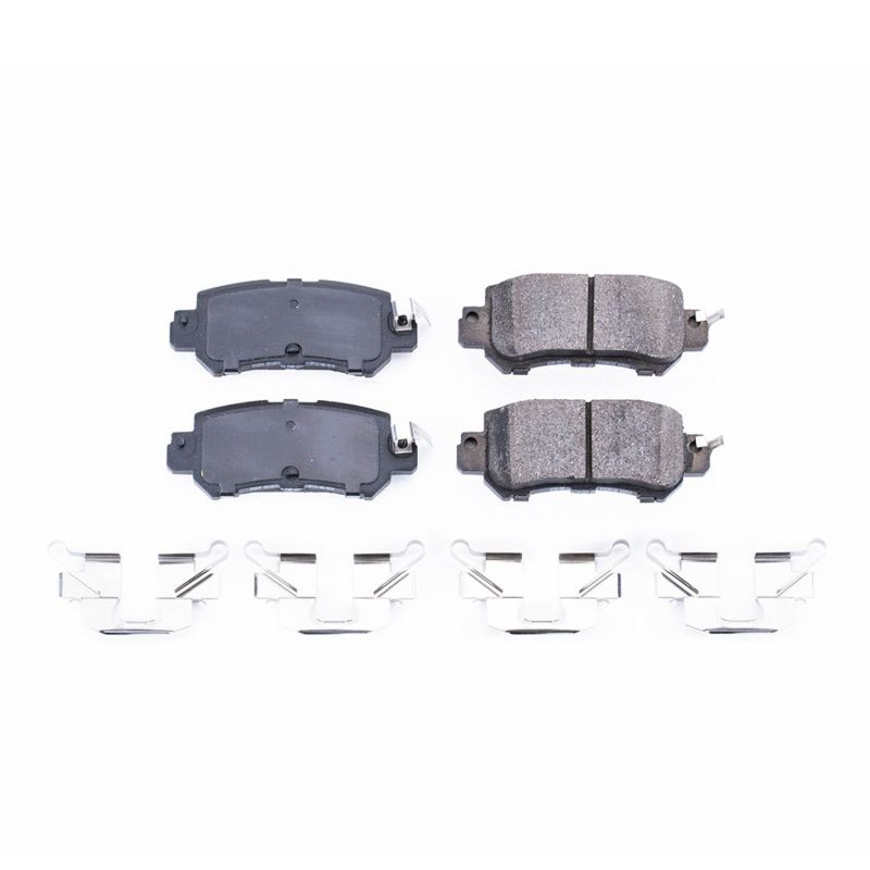 PowerStop Power Stop 16-18 Mazda CX-3 Rear Z17 Evolution Ceramic Brake Pads w/Hardware - Brakes Rotors &