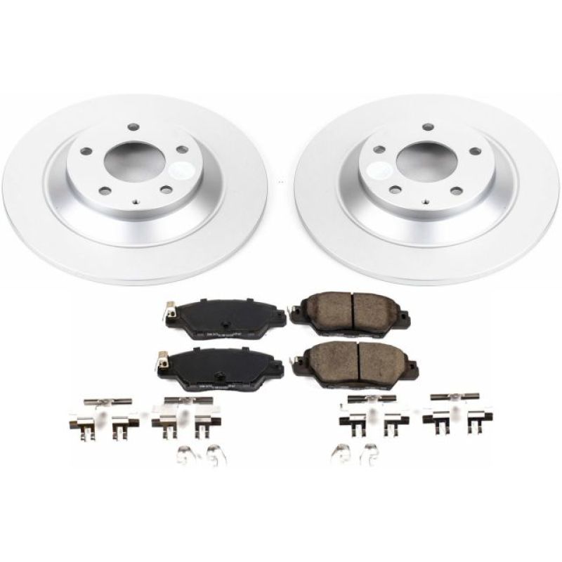 PowerStop Power Stop 16-18 Mazda CX-5 Rear Z17 Evolution Geomet Coated Brake Kit - Brakes Rotors & Pads