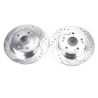 PowerStop Power Stop 16-19 Acura ILX Rear Evolution Drilled & Slotted Rotors - Pair - Brakes Pads