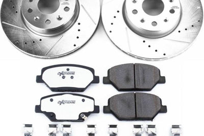 PowerStop Power Stop 16-19 Chevrolet Camaro Front Z26 Street Warrior Brake Kit - Brakes Rotors & Pads