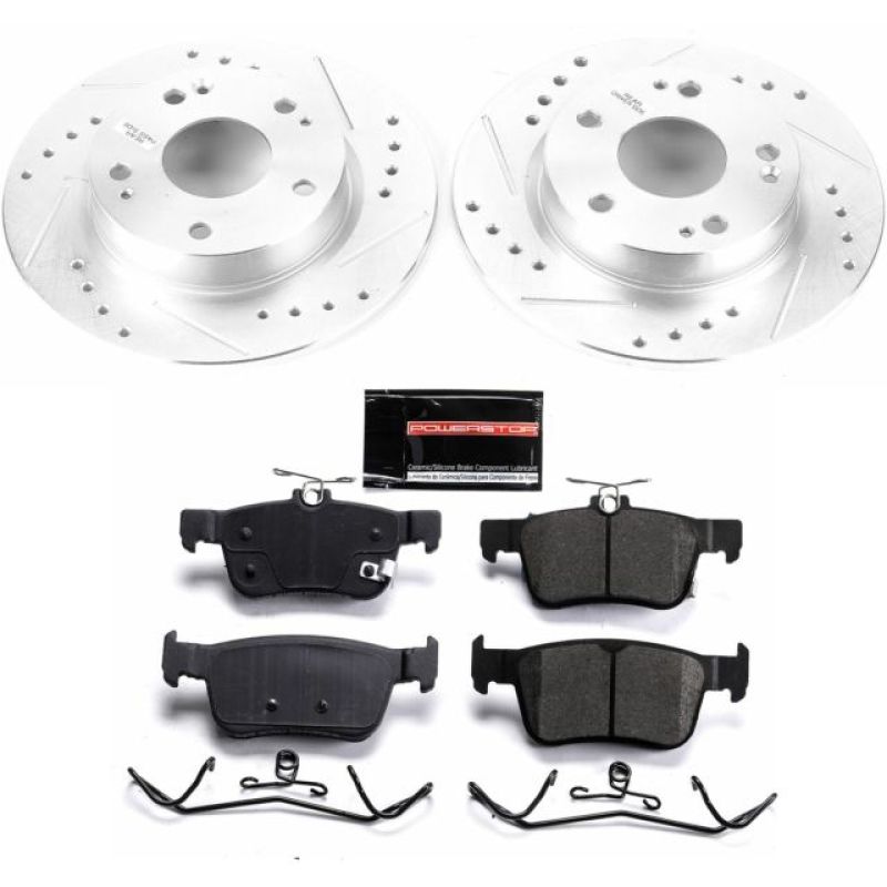 PowerStop Power Stop 16-19 Honda Civic Rear Z23 Evolution Sport Brake Kit - Brakes Rotors & Pads