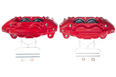 PowerStop Power Stop 16-21 Toyota Sequoia Front Red Calipers - Pair - Brakes Rotors & Pads