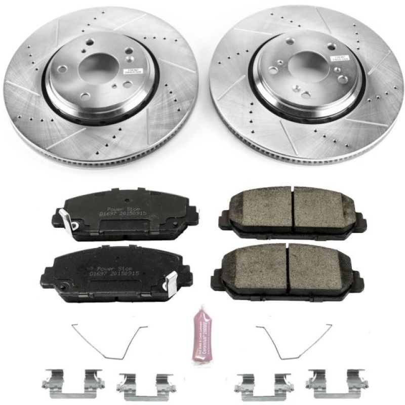 PowerStop Power Stop 17-18 Acura ILX Front Z23 Evolution Sport Brake Kit - Brakes Rotors & Pads