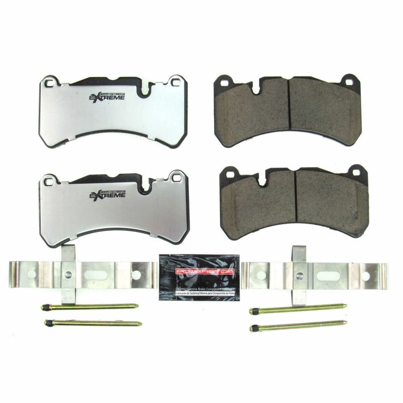 PowerStop Power Stop 17-18 Alfa Romeo Giulia Front Z26 Extreme Street Brake Pads w/Hardware - Brakes Rotors &