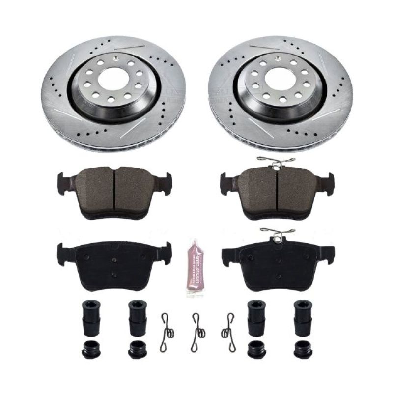 PowerStop Power Stop 17-18 Audi RS3 Rear Z23 Evolution Sport Brake Kit - Brakes Rotors & Pads