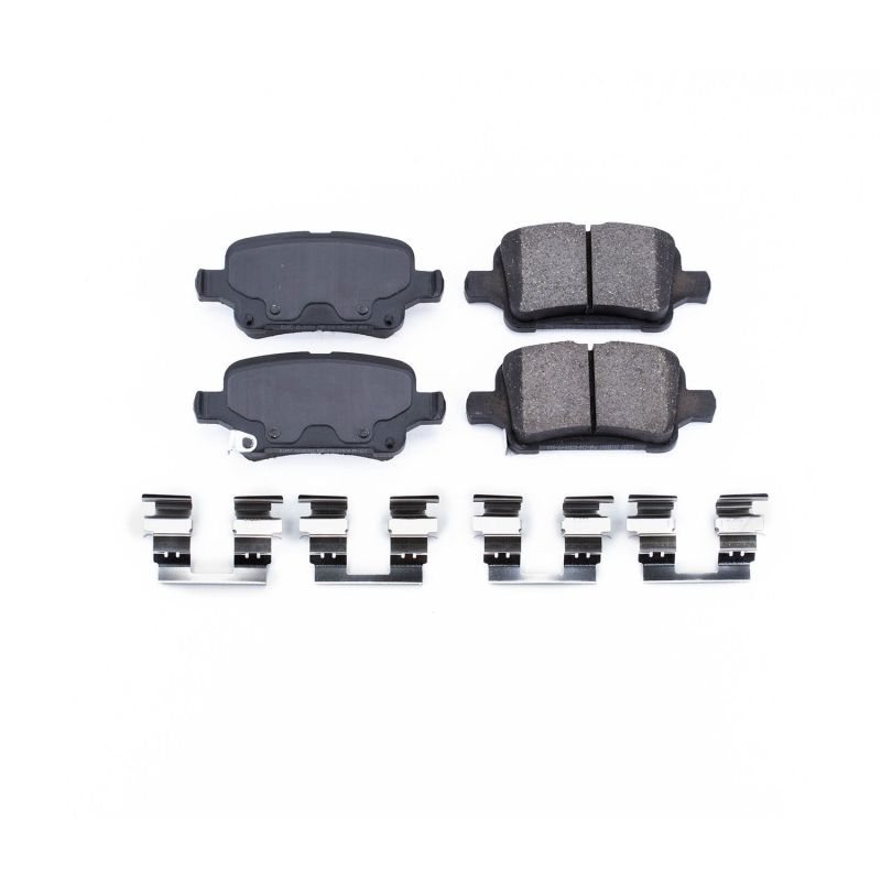 PowerStop Power Stop 17-18 Buick LaCrosse Rear Z17 Evolution Ceramic Brake Pads w/Hardware - Brakes Rotors &
