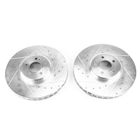 PowerStop Power Stop 17-18 Mercedes-Benz C43 AMG Front Evolution Drilled & Slotted Rotors - Pair - Brakes Pads