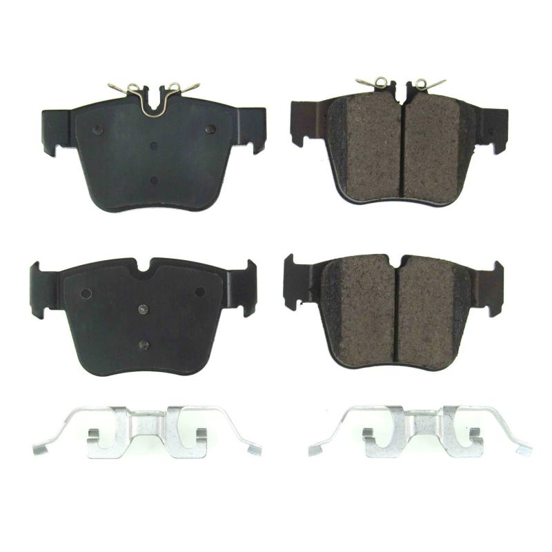 PowerStop Power Stop 17-18 Mercedes-Benz C43 AMG Rear Z17 Evolution Ceramic Brake Pads w/Hardware - Brakes Rotors &