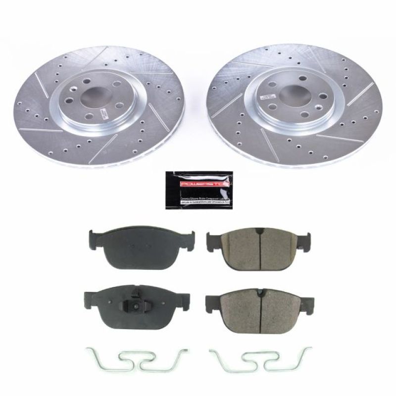 PowerStop Power Stop 17-18 Volvo S90 Front Z23 Evolution Sport Brake Kit - Brakes Rotors & Pads