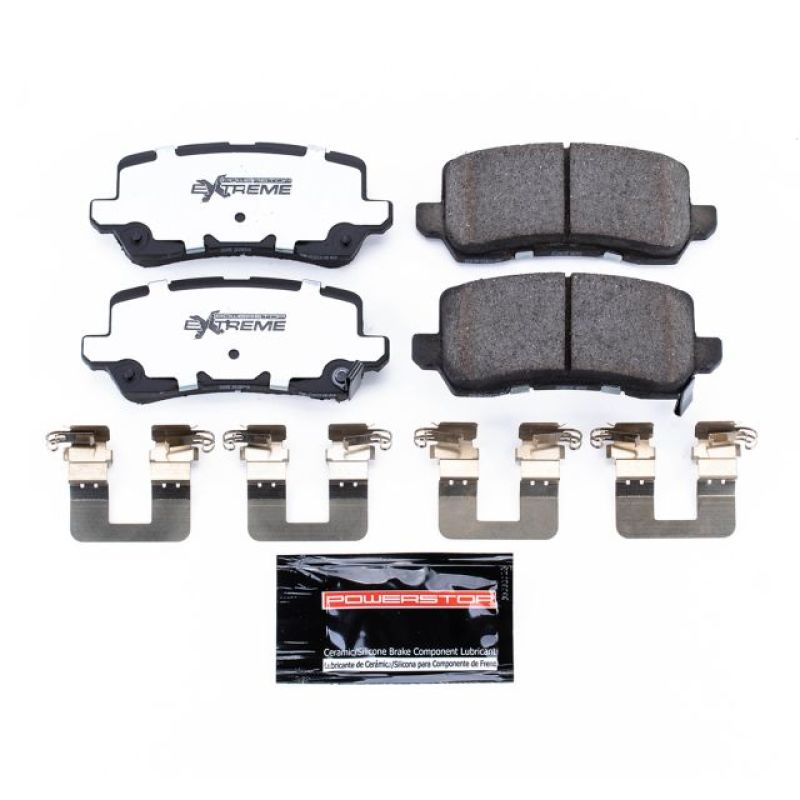 PowerStop Power Stop 17-19 Acura MDX Rear Z26 Extreme Street Brake Pads w/Hardware - Brakes Rotors &