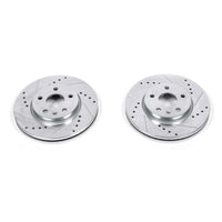PowerStop Power Stop 17-19 Chevrolet Bolt EV Front Evolution Drilled & Slotted Rotors - Pair - Brakes Pads