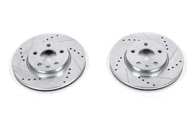 PowerStop Power Stop 17-19 Chevrolet Bolt EV Front Evolution Drilled & Slotted Rotors - Pair - Brakes Pads