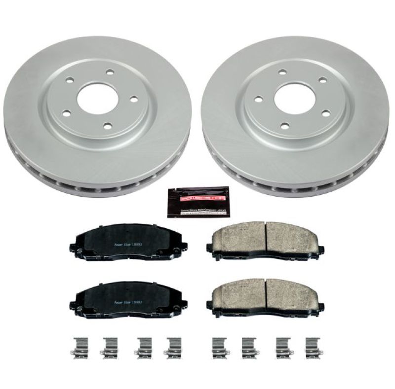 PowerStop Power Stop 17-19 Chrysler Pacifica Front Z17 Evolution Geomet Coated Brake Kit - Brakes Rotors & Pads