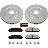 PowerStop Power Stop 17-19 Chrysler Pacifica Front Z17 Evolution Geomet Coated Brake Kit - Brakes Rotors & Pads