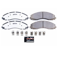 PowerStop Power Stop 17-19 Ford F-450 Super Duty Front Z36 Truck & Tow Brake Pads w/Hardware - Brakes Rotors