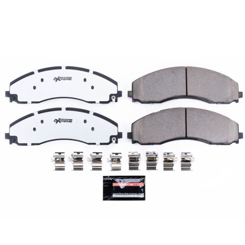 PowerStop Power Stop 17-19 Ford F-450 Super Duty Rear Z36 Truck & Tow Brake Pads w/Hardware - Brakes Rotors