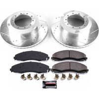 PowerStop Power Stop 17-19 Ford F-450 Super Duty Rear Z36 Truck & Tow Brake Kit - Brakes Rotors Pads