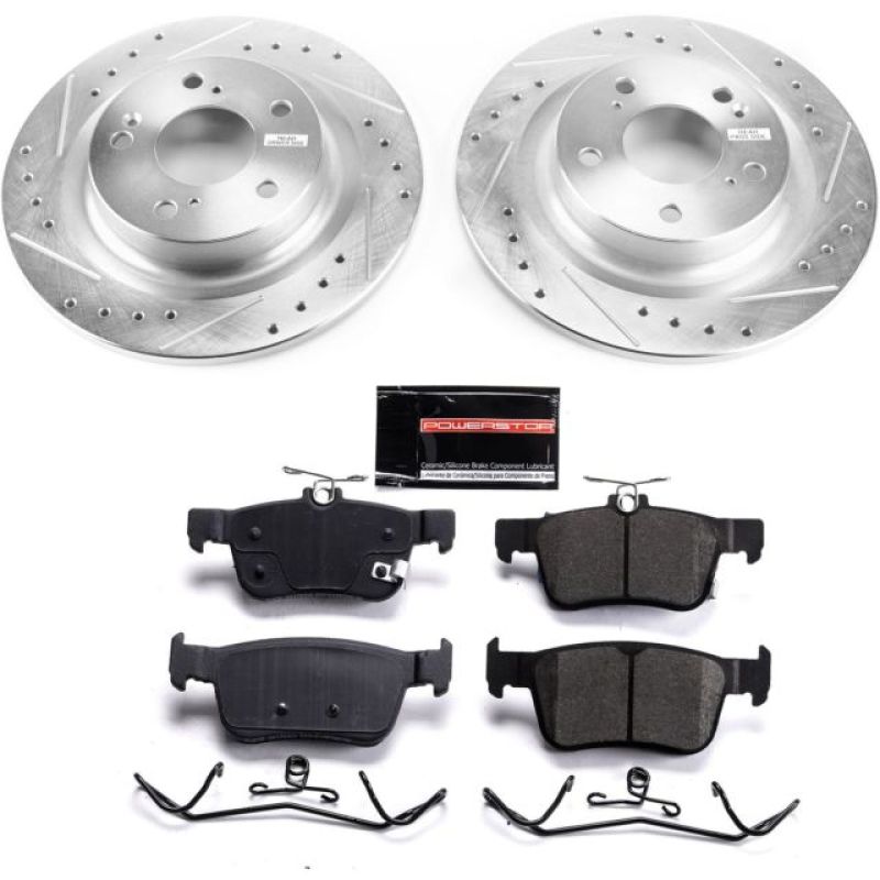 PowerStop Power Stop 17-19 Honda Civic Rear Z23 Evolution Sport Brake Kit - Brakes Rotors & Pads