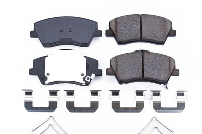 PowerStop Power Stop 17-19 Hyundai Elantra Front Z17 Evolution Ceramic Brake Pads w/Hardware - Brakes Rotors &