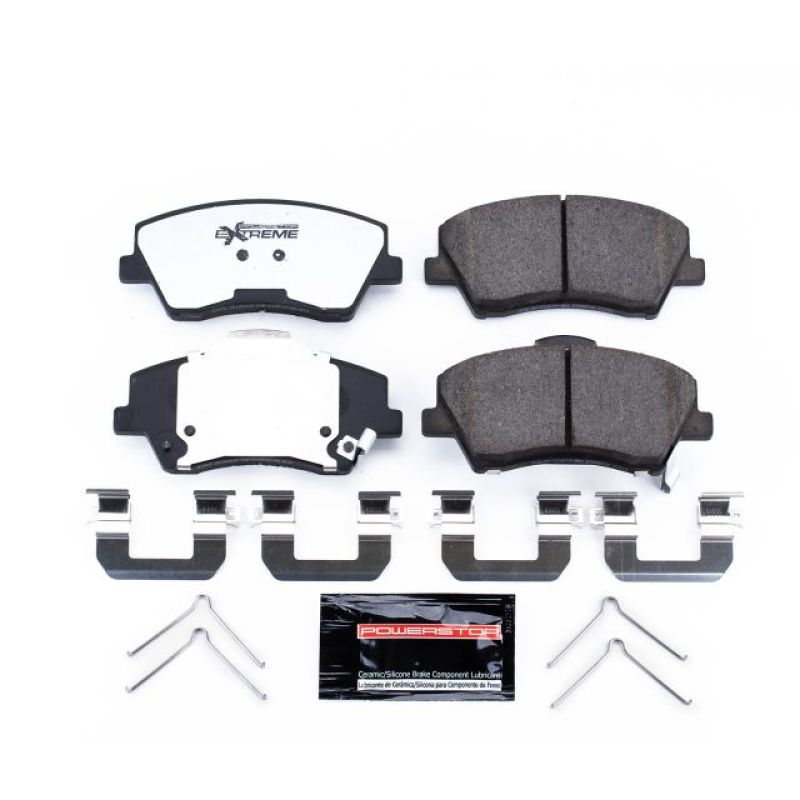 PowerStop Power Stop 17-19 Hyundai Elantra Front Z36 Truck & Tow Brake Pads w/Hardware - Brakes Rotors
