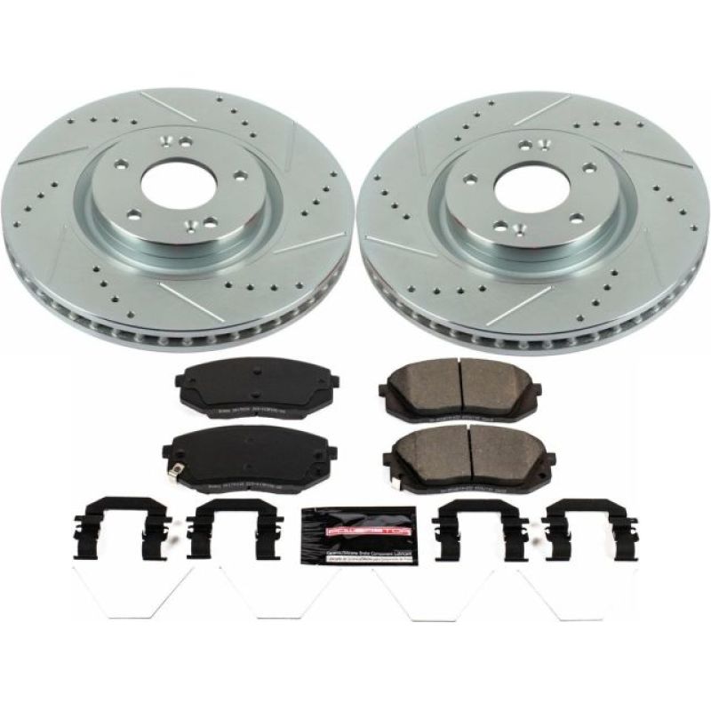 PowerStop Power Stop 17-19 Hyundai Sonata Front Z23 Evolution Sport Brake Kit - Brakes Rotors & Pads